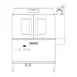 Hobart CL54-BAS+BUILDUP 54" Conveyor Dishwasher, 245 Racks/Hr - High/Low (convertible) Specify Tank 1 image
