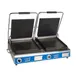 Globe GSGDUE14D Double Sandwich Panini Grill w/ Timer, 14" x 14" Smooth Plates, 208/240V 1 image