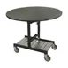 Lakeside 74405S Room Service Table, Oval, Tri-Fold, 43"W x 36"D x 31"H, 5" Casters (2 w/ Brakes) 1 image