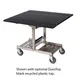 Lakeside 74410S Room Service Table, Rectangle, Tri-Fold, 40"W x 36"D x 31"H, Chrome Frame 1 image