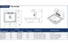 GSW USA HS-2017S 20" S.Steel 1 Compartment Hand Sink, 20-1/2"W x 17-1/2"D x 14-3/4"H 5 image