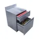 EuroBar EBFBR24D 24" 2-Drawer Undercounter Refrigerator, Stainless Steel, Front Breathing 1 image