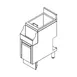 EuroBar EBIB18-7 Underbar Ice Bin/Cocktail Unit 2 image