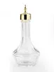Mercer M37134GD Threaded Bitters Bottle, 1.7 Oz (50 ml) 2"¼ Dia x 4"⅞ H, Gold Dasher, Clear Glass 1 image