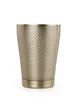 Mercer M37198ANG Barfly Lattice Shaker, 18 oz, 3‑1/2" Dia x 5" H, Antique Gold, 18/8 Steel, 2‑Piece 1 image