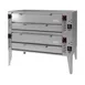 Garland US Range GPD-60-2 75" Double Deck Gas Pizza Oven with 60" Deck Width, 8" Height, 244.000 BTU 1 image