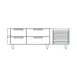 Garland US Range UN17FC72 72" 2-Section Polar Cuisine Freezer Chef Base w/ 4 Drawers 1 image
