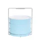 Cal-Mil 28516 Bento Carrier, Round, Stainless Steel, 10.25" x 10.25" x 16"H, Holds 3 Bento Boxes 1 image
