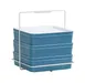 Cal-Mil 28522 Bento Carrier, 11" x 11.5" x 12.75"H, Stainless Steel, Holds 3 Bento Boxes 1 image