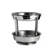 Steelite 5850JX001 2‑Tier Seafood Tower, Removable, 8.875" Stainless Steel Round - 1/Case 1 image