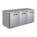 QualServ UCFZ372-SS61A 72" 3-Door Undercounter Freezer, Stainless Steel, 19.86 cu. ft. 1 image