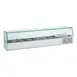 QualServ UCGAC166 65" Glass-Top Refrigerated Condiment Rail, (7) GN 1/3 pans capacity 1 image
