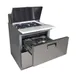 QualServ UCMT132-SS91A 32" 2-Drawer Mega Top Sandwich Prep Table, 8 Pans, Stainless Steel 1 image