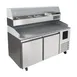QualServ UCPP566-SS61A 65" 2-Section Refrigerated Pizza Prep Table w/ 2 Doors, 14 cu. ft. 3 image