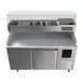 QualServ UCPP566-SS61A 65" 2-Section Refrigerated Pizza Prep Table w/ 2 Doors, 14 cu. ft. 5 image