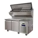QualServ UCPS568-SS61A 68" 2-Door Refrigerated Pizza Prep Table, Marble Top, 13.94 cu. ft. 1 image