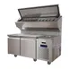 QualServ UCPS572-SS61A 72" 2-Door Refrigerated Pizza Prep Table, 13.94 cu. ft., Marble Top, 9 Pans 1 image