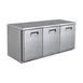 QualServ UCRE372-SS61A 72" 3-Door Undercounter Refrigerator, Stainless Steel, Front Breathing, 19.86 cu ft 1 image