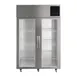 QualServ UCRE553-SG71A 53" Two Section Reach-In Refrigerator w/ 2 Glass Doors, Top Mount, Stainless Steel, 49 cu. ft. 1 image