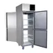 QualServ UCRP225-SS31A 31" 1-Section Pass-Thru Refrigerator, 25 cu. ft., 4 Half Solid Doors, Top Mounted 1 image
