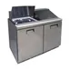 QualServ UCSP148-SS61A 48" 2-Door Sandwich and Salad Prep Table, 12 Pans, Stainless Steel 1 image