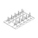 Tecnoeka KGP64/A Vertical Cooking Grid, for chickens, 2/1 GN 1 image