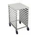Winholt AL-1810-H-PT Mobile Half Size End Load Pan Rack w/ (10) 18" X 26" Pan Capacity 1 image