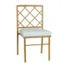 G & A 590 - Luxor Chair, Gold 18‑Gauge Steel Frame, Upholstered Seat, Criss‑Cross Square Back, Stacks 8 High 1 image