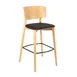 G & A 9618-PS Indoor Bar Stool w/ Solid Back, Upholstered Padded Seat 1 image