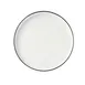 Libbey 114220 - 10½" Round Stacking China Plate, Porcelain Black, Flat Edge, Narrow Rim, 1/Case 1 image