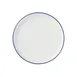 Libbey 114221 - Round Stacking Plate, 7 3/4" Dia x 7/8" H, Porcelain, Blue, Narrow Rim, Flat Edge 1 image