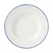 Libbey 114225 Porcelana Linea Pasta Bowl, 12" x 1-5/8" , 30 oz Round Blue Porcelain, Case 1 image