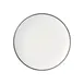 Libbey 114238 - 8¼" Coupe Round China Plate, Porcelain Black, Curved Edge, 1" Height - 1/Case 1 image
