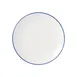 Libbey 114239 - Round China Plate, 6½" Dia x ¾" H, Porcelain, Blue, Rim Coupe - 12/Case 1 image