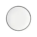 Libbey 114240 Coupe Plate – 6½" Dia x ¾" H Round Porcelain Black Curved Edge Coupe Rim - 1/Case 1 image