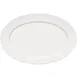 Libbey 657203612000000 Mozart Oval Porcelain Platter 14" x 9.5" Embossed Rim Microwave Safe - Case 1 image