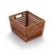 American Metalcraft AWC12 - Wooden Crate, 10"5/8 W x 11"5/8 D x 7"7/8 H, Acacia Wood Half-Size 1 image