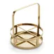 American Metalcraft GSFC7 Flight Caddy - Eastside Collection, 7-1/4" Diameter Gold Finish 1 image