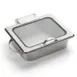 American Metalcraft SYNSREC16 6-1/2 Qt Chafing Dish, 13.25"W x 15.5"D x 4.75"H Steel Hinged Lid 1 image