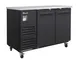 Blue Air BLBB59-2B-HC Cooler, 58-3/4" W, 27-32" D, 2 Solid Doors, Black Exterior, R290 Hydrocarbon 1 image