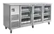 Blue Air BLBB90-4SG-HC Bar Cooler 90" Wide, 3‑Door Glass, 6 Shelves, R290, 1/3 HP 115V 1 image