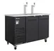 Blue Air BLKC59-2B-HC Keg Cooler, 58¾" Wide Black Exterior, 1/2‑Barrel (2) Capacity, LED Light 1 image