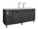Blue Air BLKC90-4B-HC - 90" Keg Cooler, Black Powder-Coated Exterior, HP R290, 115V 1 image