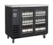 Blue Air BLNBB-48BG-SL-HC Back Bar Cooler, 49" Wide, Black, Top, Glass Doors, Eco Refrigerant, 1/3 HP 1 image