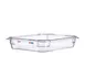 Carlisle 09821 Araven GN 1/2 Food Pan, 2½" Deep Polycarbonate Clear, Integrated Label 1 image