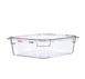 Carlisle 09822 Araven GN 1/2 Food Pan, 4" Deep Clear Polycarbonate, Integrated Label, Smallwares 1 image