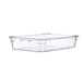 Carlisle 09827 Araven GN 1/1 Plastic Food Pan, 4" Deep, Clear Polycarbonate, Integrated Label 1 image