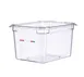 Carlisle 09843 Araven GN 1/2 Food Pan, 8" Deep, Clear Polycarbonate, Integrated Label 1 image