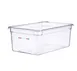 Carlisle 09845 - GN 1/1 Plastic Food Pan, 8" Deep, Clear Polycarbonate with Integrated Label 1 image