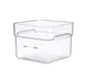 Carlisle 91904 - 12 Qt Square Food Container, Clear Polycarbonate, Integrated Label, Durable Plastic 1 image